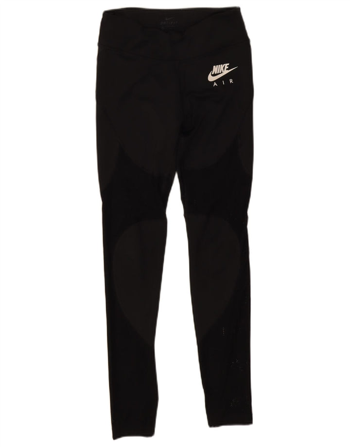 Leggings Nike Air Graphic pentru femei UK 4 XS poliester negru