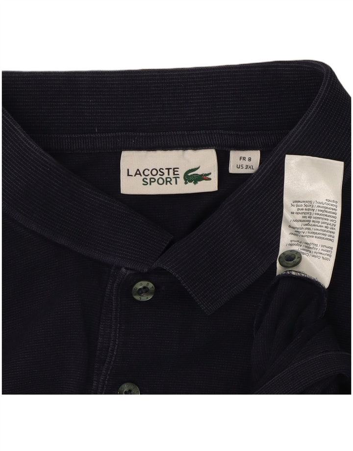 Tricou polo pentru bărbați Lacoste Mărimea 8 3XL Bumbac bleumarin