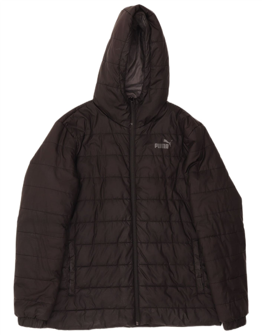 Jachetă căptușită cu glugă Puma pentru bărbați UK 40 Poliester negru mare