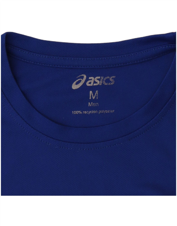 Tricou grafic Asics London pentru bărbați Top Medium Blue Poliester