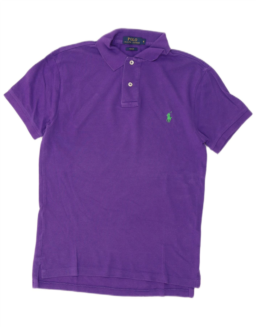 POLO RALPH LAUREN Cămașă polo slim pentru bărbați, bumbac violet mic