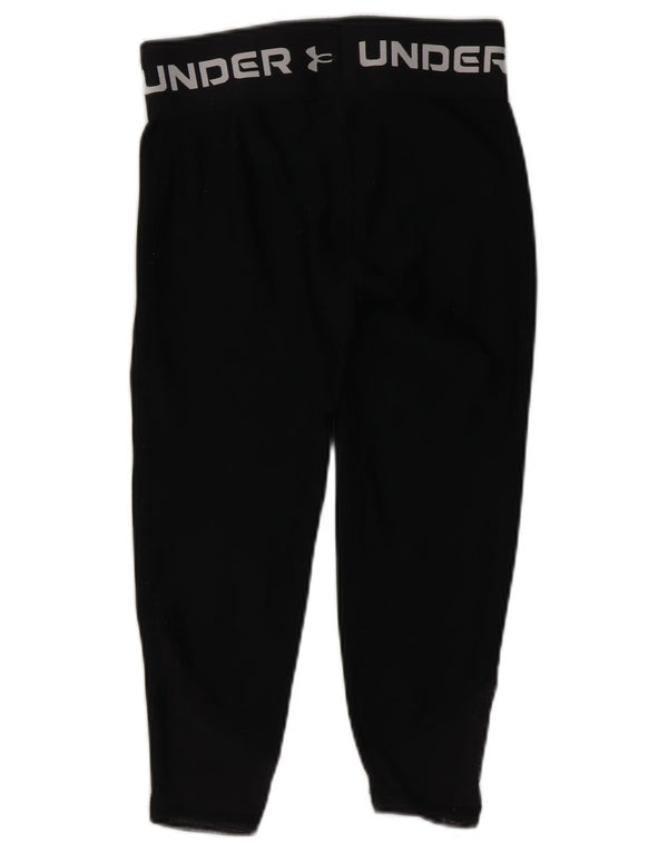 Under Armour Girls Graphic Capri Leggings 7-8 Ani Mici Poliester Negru