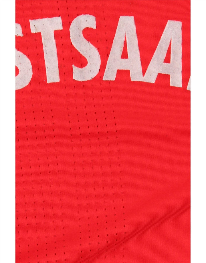 Tricou cu mânecă lungă pentru bărbați Adidas, roșu mediu, poliester
