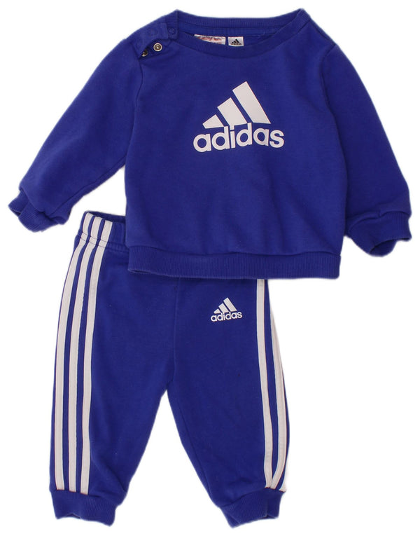 Trening complet ADIDAS Baby Boys Graphic 3-6 Luni Bumbac Albastru