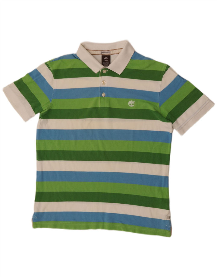Tricou polo Timberland Earthkeepers pentru bărbați XL, cu dungi multicolore