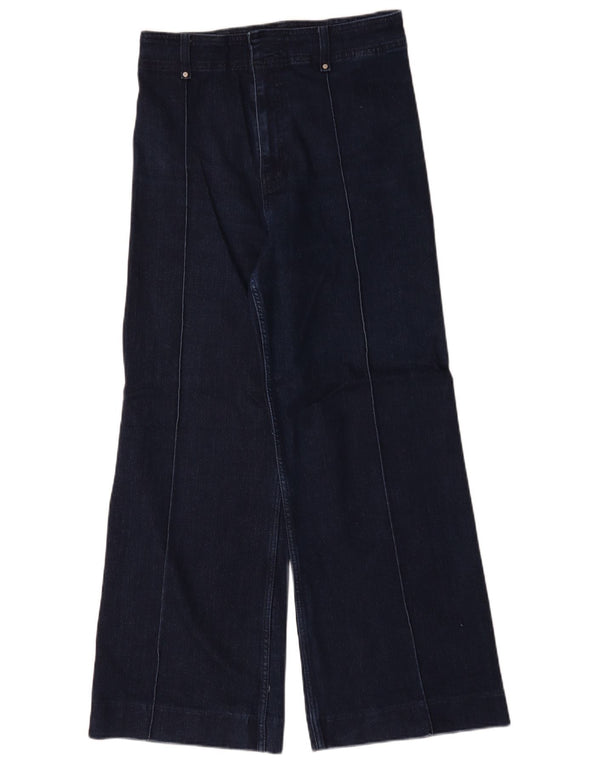 Blugi pentru femei Zara cu picioare largi EU 40 Medium W30 L30 Bleumarin