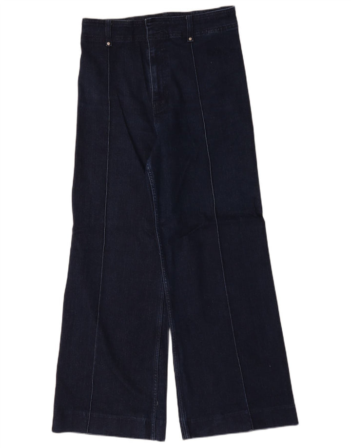 Blugi pentru femei Zara cu picioare largi EU 40 Medium W30 L30 Bleumarin