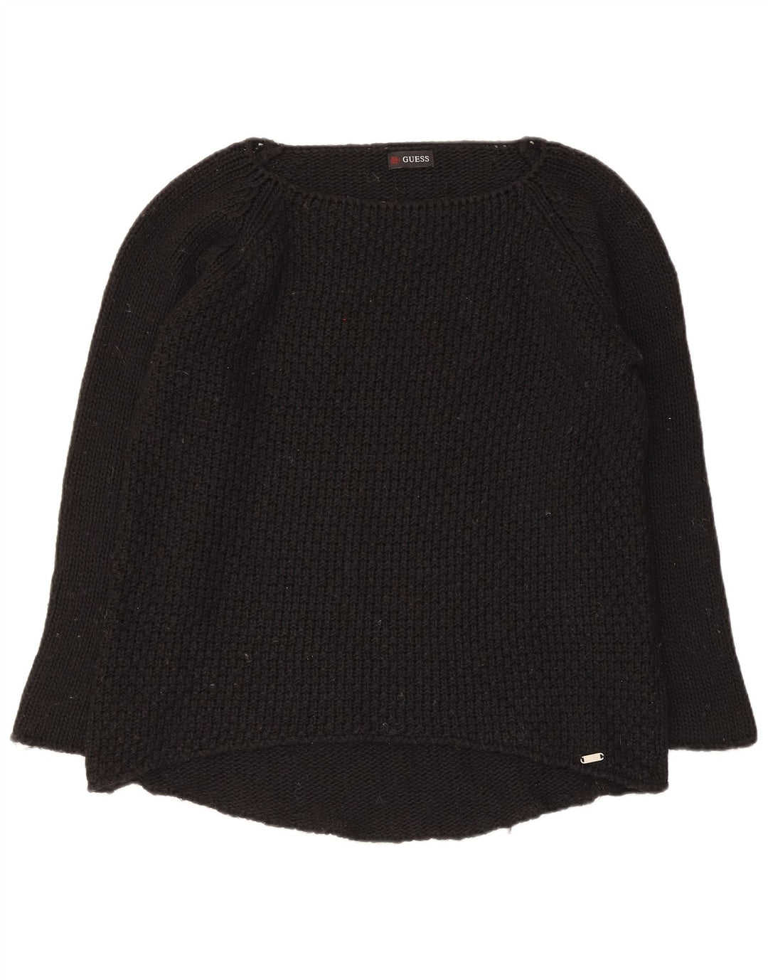 Pulover Guess pentru femei cu gâtul barca UK 12 Medium Black