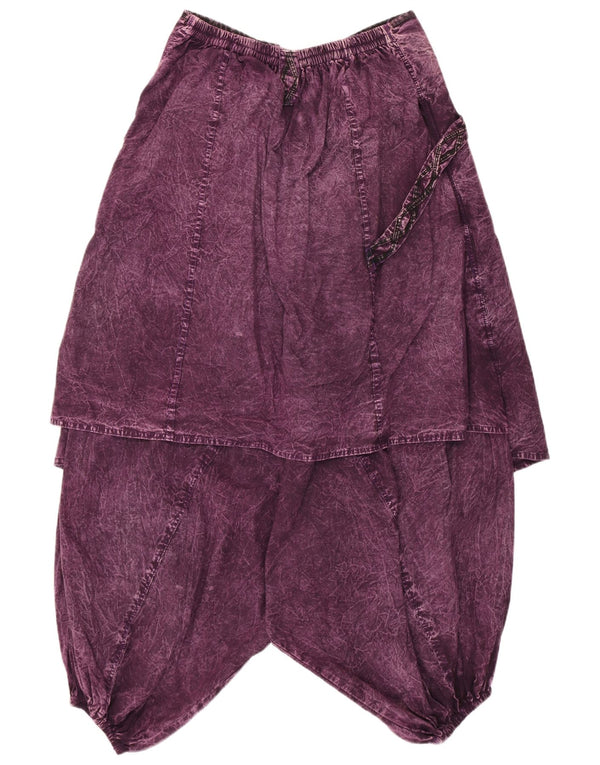 Pantaloni harem pentru femei VINTAGE UK 14 Medium W30 L18 Violet