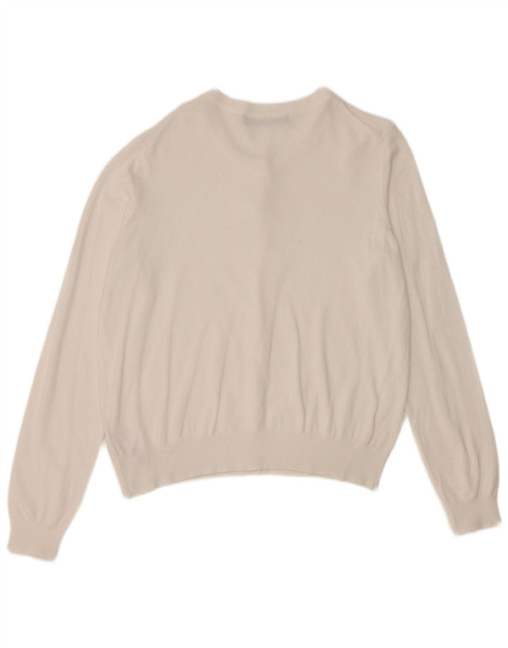 Marks & Spencer Pulover Crop Cardigan pentru femei UK 12 Medium White Viscose