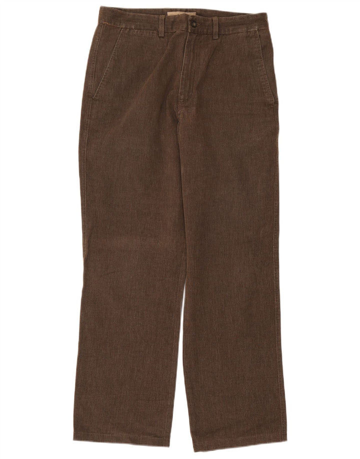Pantaloni chino drept bărbați Avirex L33 L30 bumbac maro