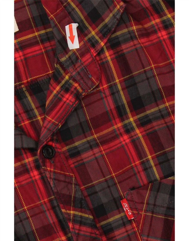 Cămașă pentru bărbați Levi's Slim Fit Flannel XL Red Check