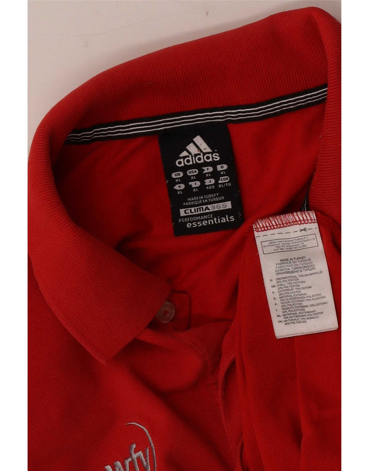 Tricou polo pentru bărbați Adidas XL bumbac roșu