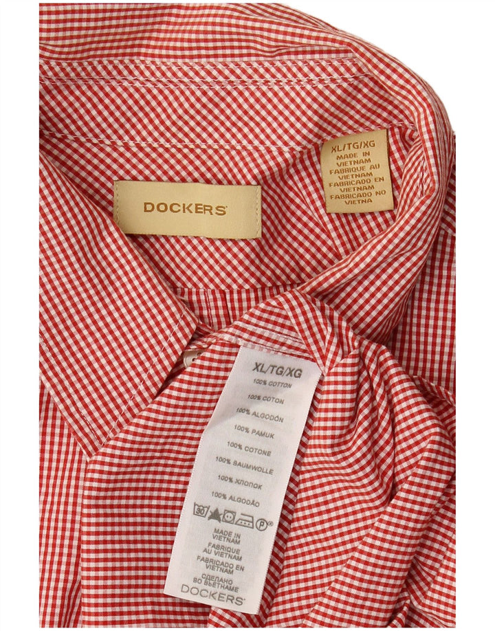 Cămașă Dockers pentru bărbați, XL, roșu, bumbac