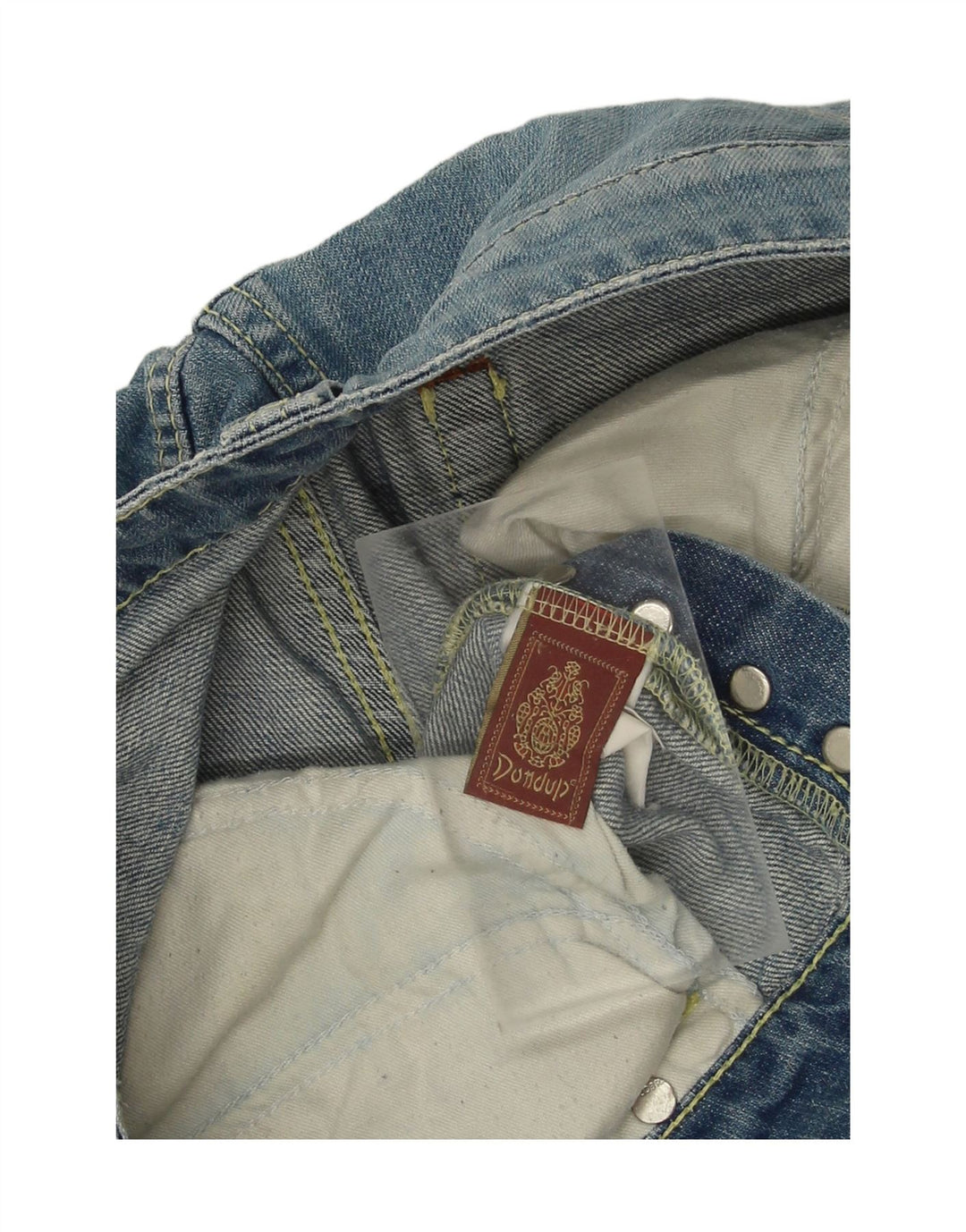 DONDUP Womens Distressed Straight Jeans W32 L32 Blue
