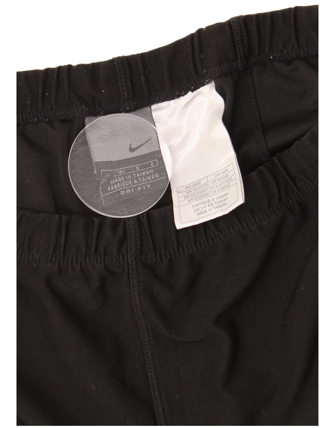 Pantaloni de trening NIKE Dri Fit pentru femei UK 12 Poliester mediu negru