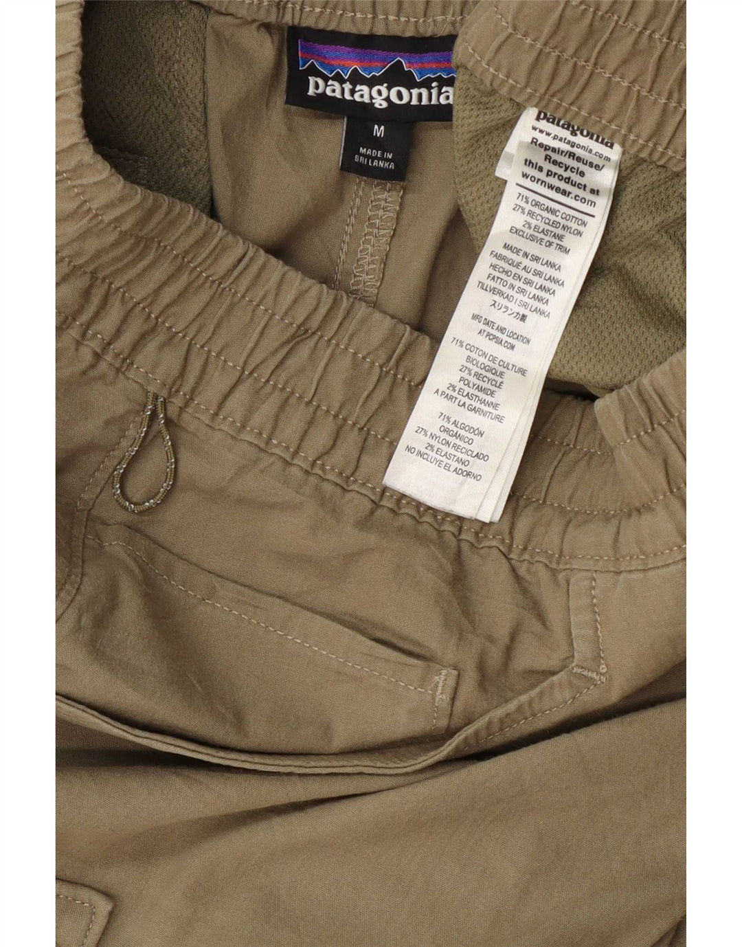 Pantaloni scurți cargo Patagonia pentru bărbați, mediu W32, bumbac kaki