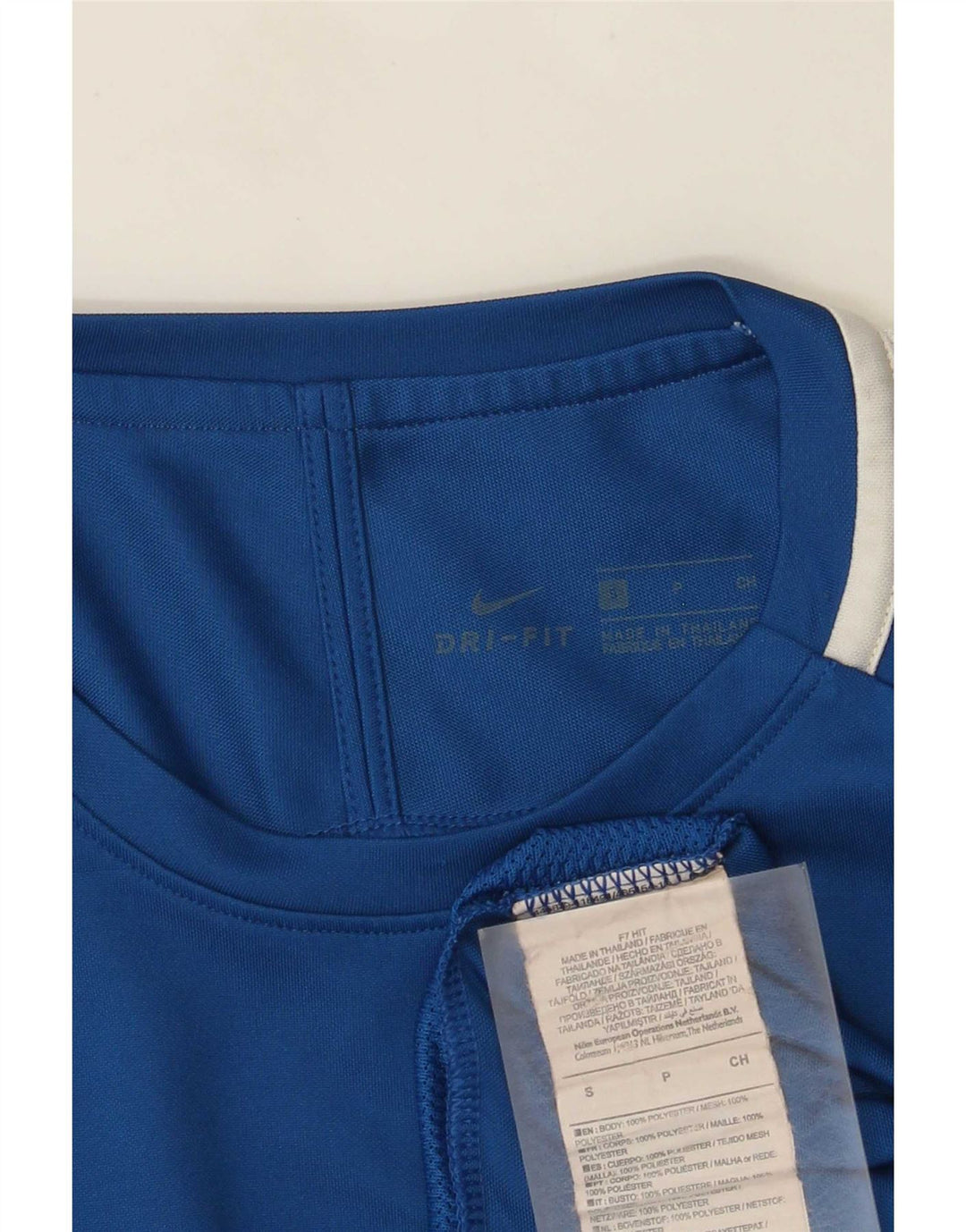 Tricou pentru bărbați Nike Dri Fit Top mic, albastru, poliester color bloc