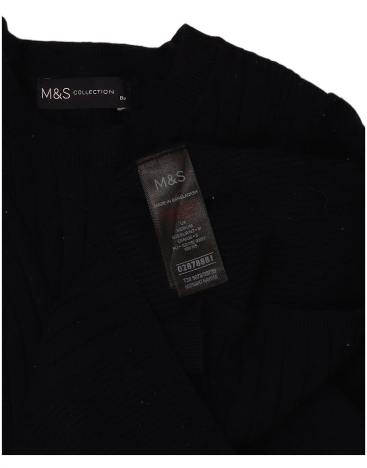 Pulover pentru femei Marks & Spencer cu decolteu cu barca UK 12 Medium Bleumarin