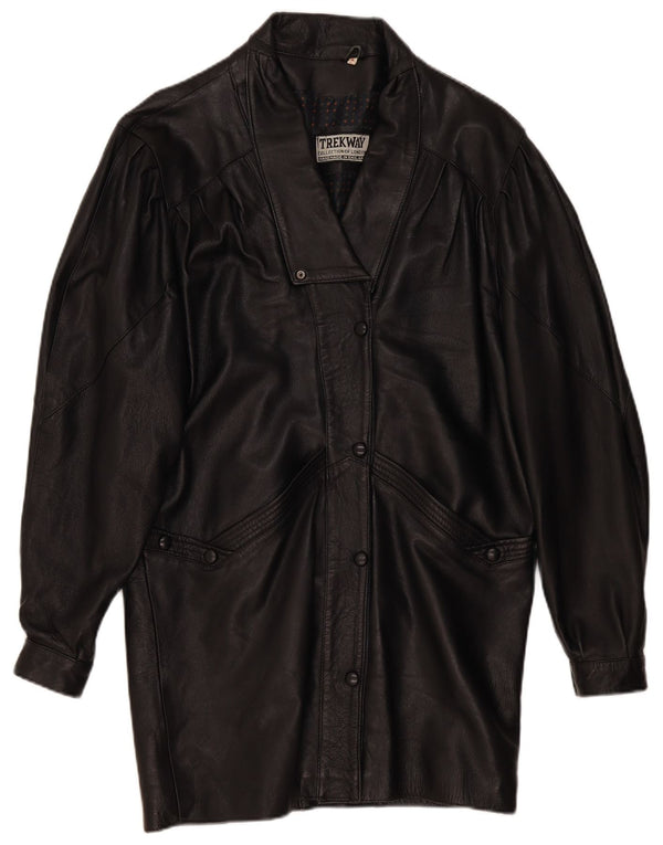 Palton de piele pentru femei Trekway UK 10 Mic Negru
