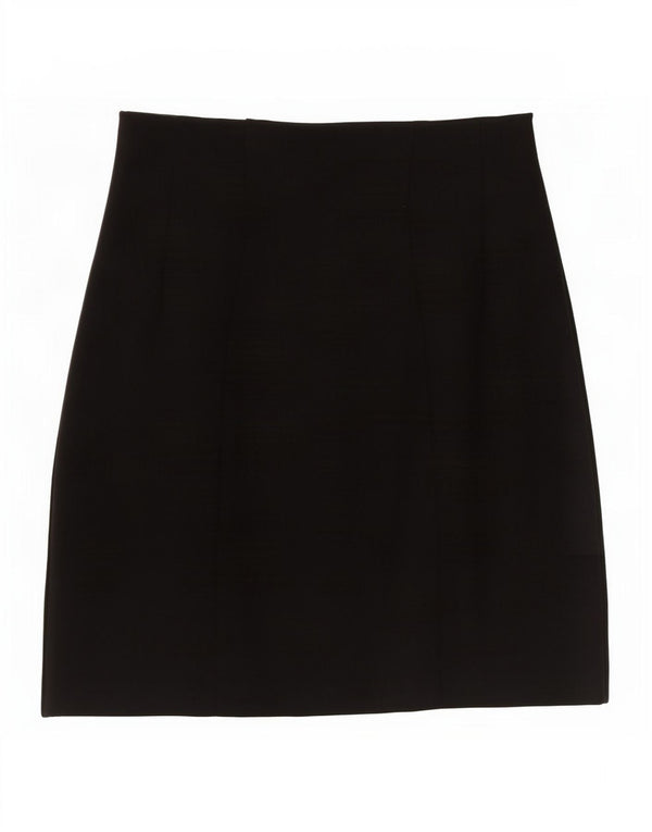 Fusta mini pentru femei Marks & Spencer UK 10 Small W27 Black Viscose