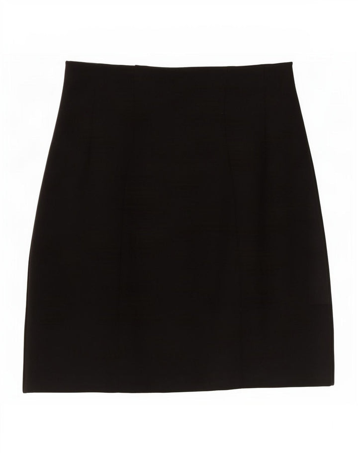 Fusta mini pentru femei Marks & Spencer UK 10 Small W27 Black Viscose