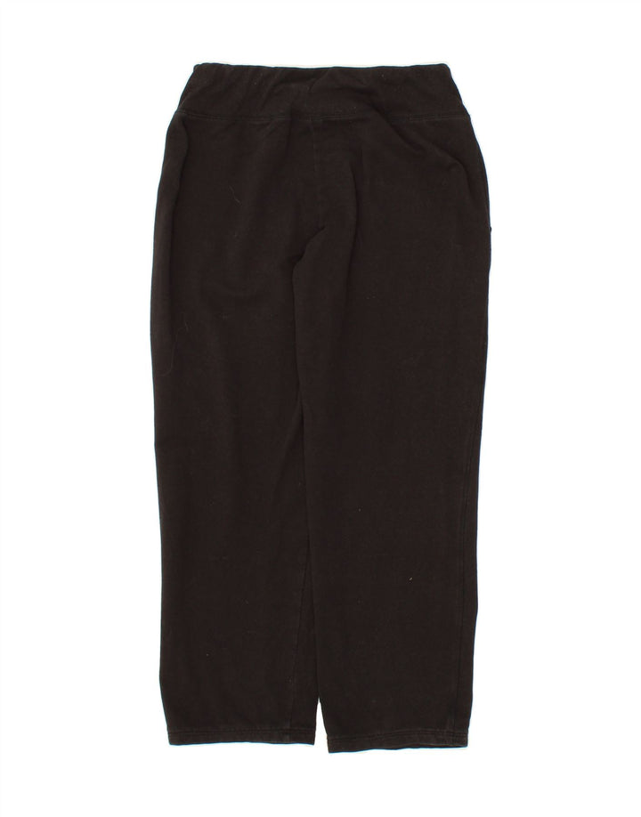 EDDIE BAUER Womens Tracksuit Trousers UK 14 Medium  Black Cotton Vintage Eddie Bauer and Second-Hand Eddie Bauer from Messina Hembry 