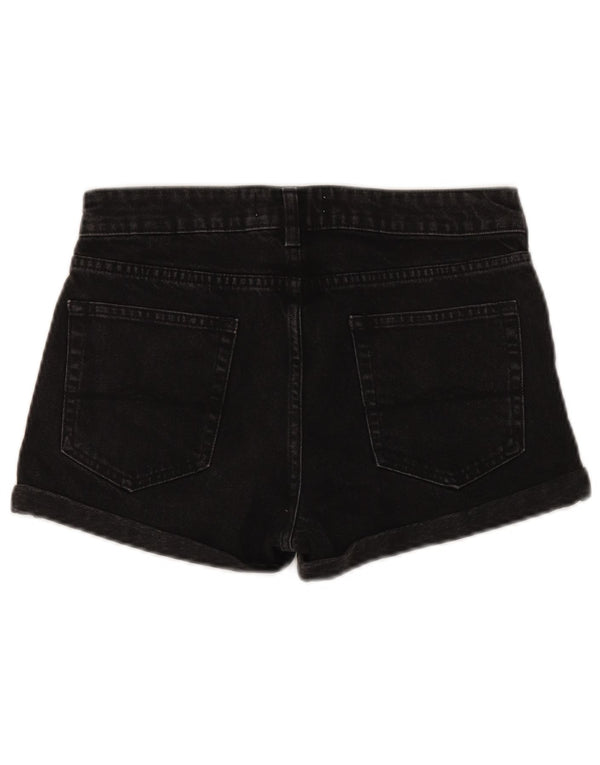 Pantaloni scurți din denim Jack Wills pentru femei UK 8 Small W28 Bumbac negru