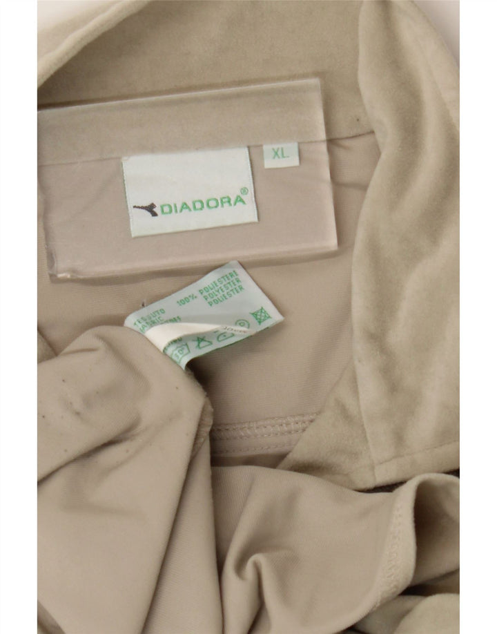 Jachetă de trening pentru bărbați Diadora, XL, poliester bej