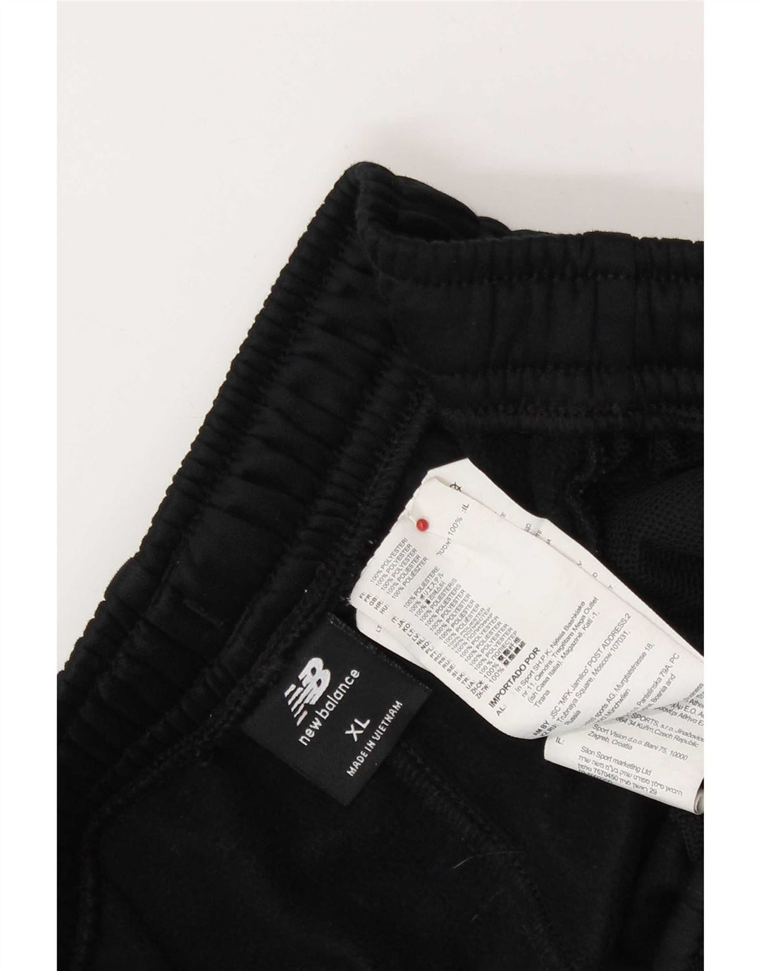Pantaloni de trening pentru bărbați New Balance XL poliester negru