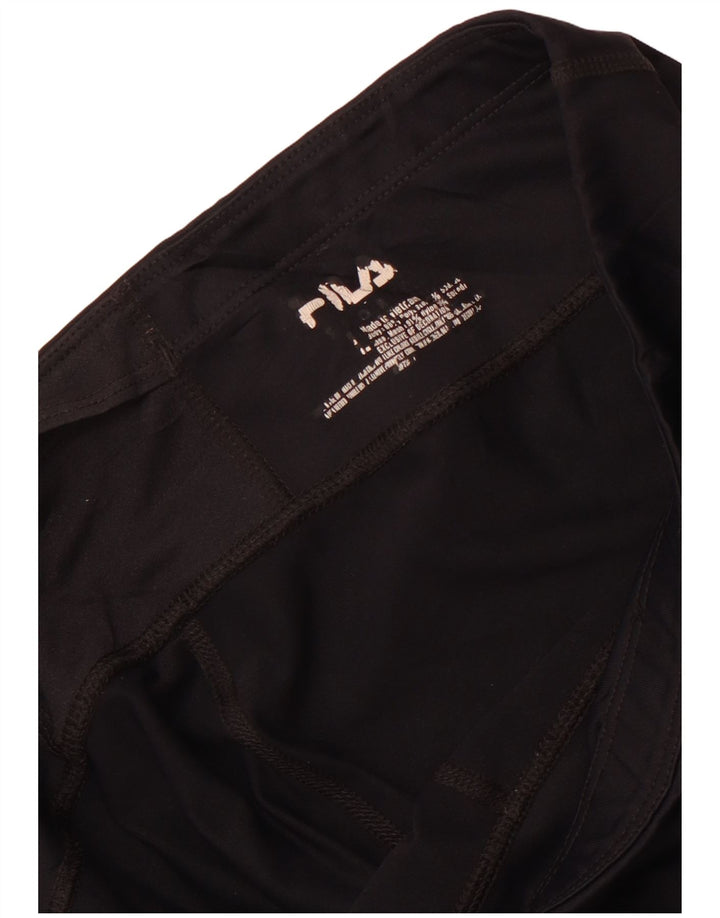 Leggings Capri Fila pentru femei UK 16 Large Nylon negru