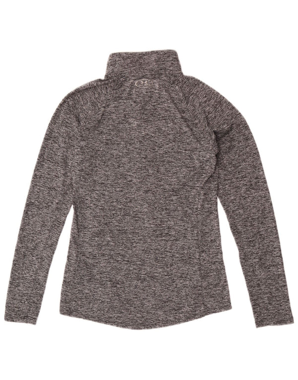 Top de trening Under Armour pentru bărbați Heat Gear Pullover, mic, gri pătat