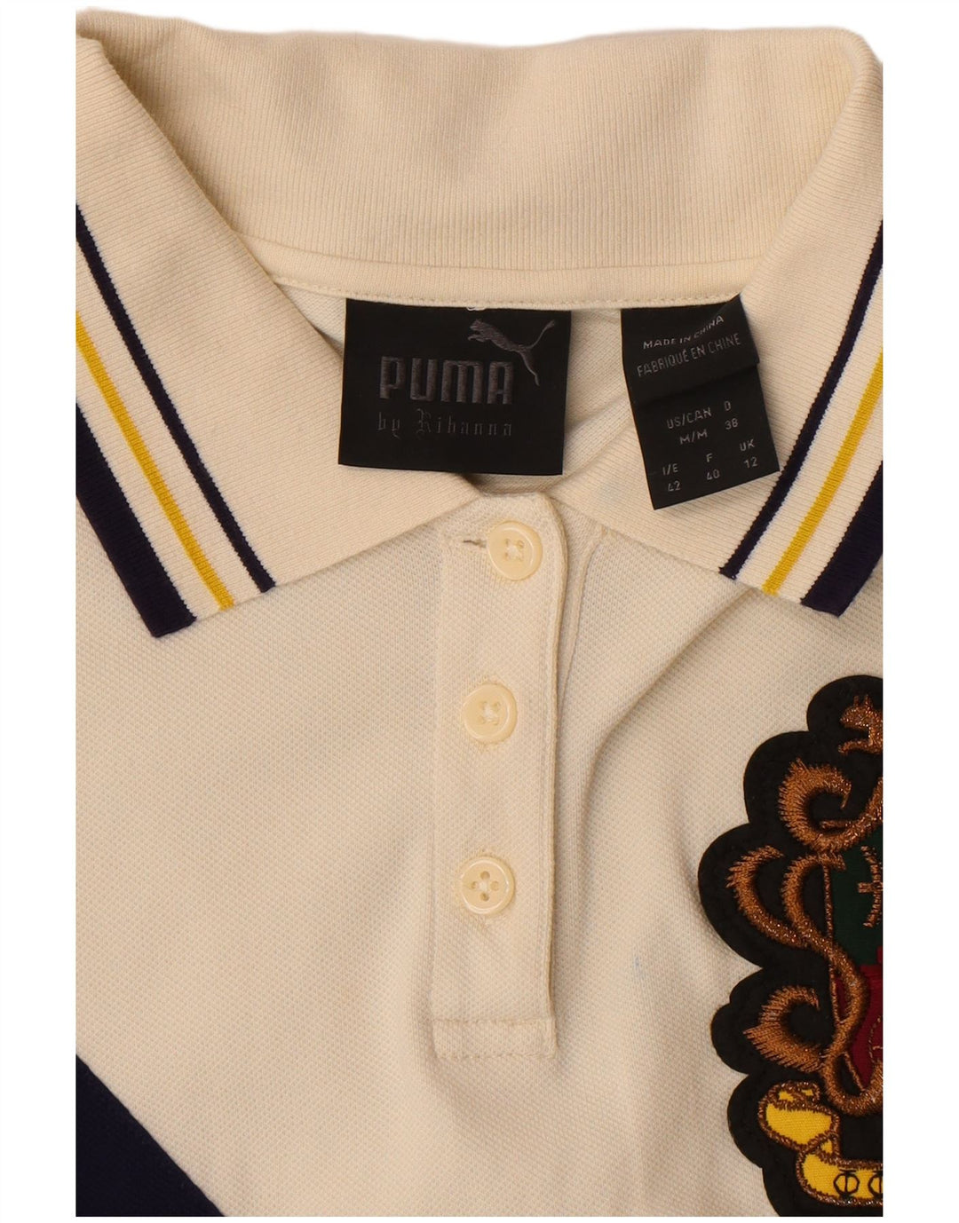 Rochie polo Puma pentru femei UK 12 Bej mediu