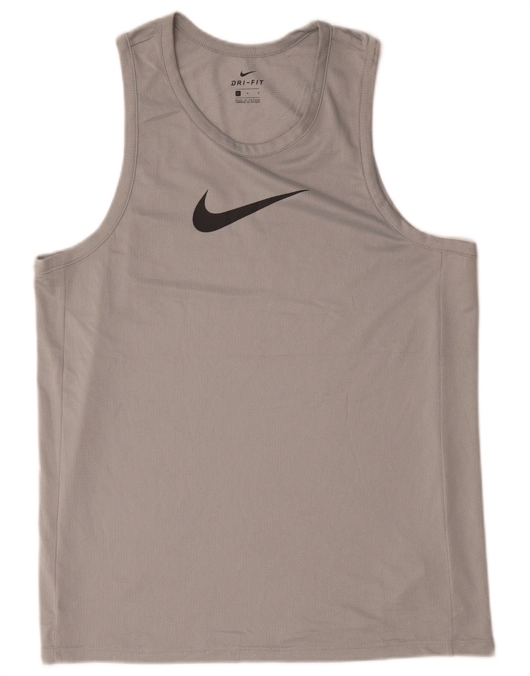 Top cu vestă grafică Nike Dri Fit pentru bărbați, mare, gri, poliester