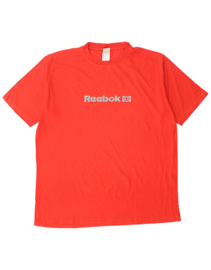 Tricou grafic REEBOK pentru bărbați Top mare bumbac roșu