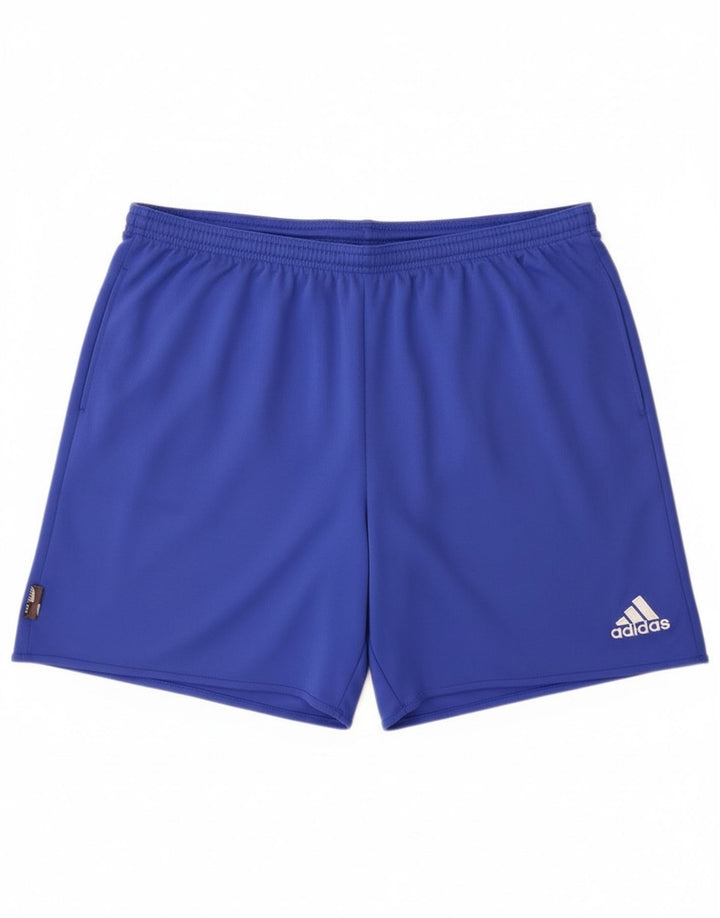Pantaloni scurți sport pentru bărbați Adidas Climalite, mari, albastru, poliester