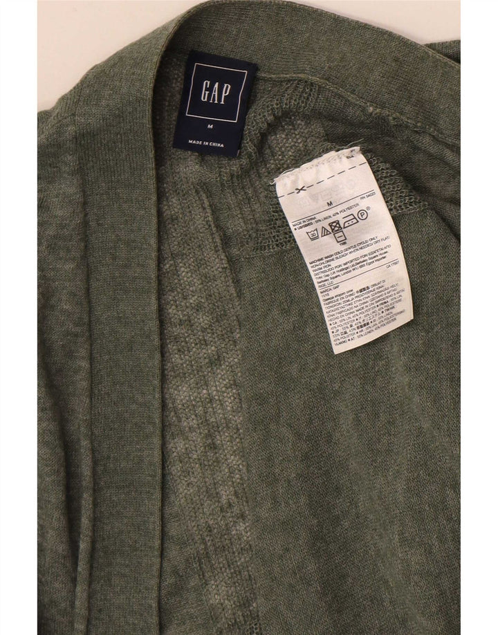 Pulover cardigan deschis pentru femei Gap UK 14 Medium Khaki Linen