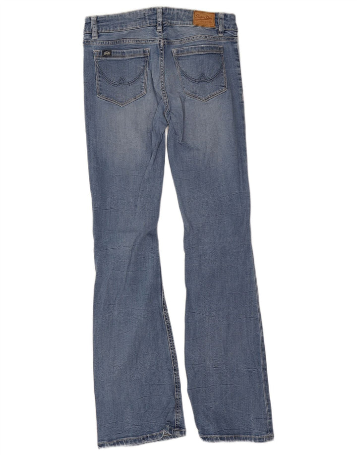Blugi evazați Zadie Superdry pentru femei W26 L30 Blue Lyocell