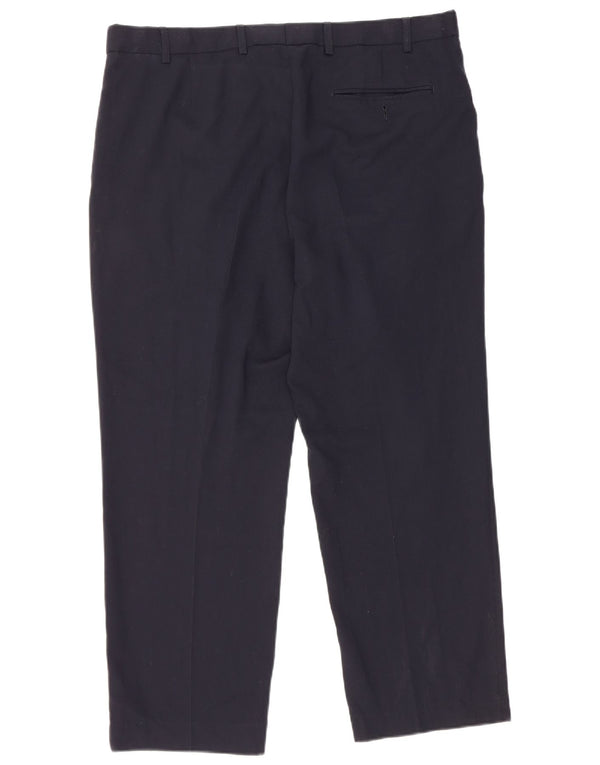Pantaloni de costum pentru bărbați Marks & Spencer, cu ajustare normală, L38 L27, bleumarin