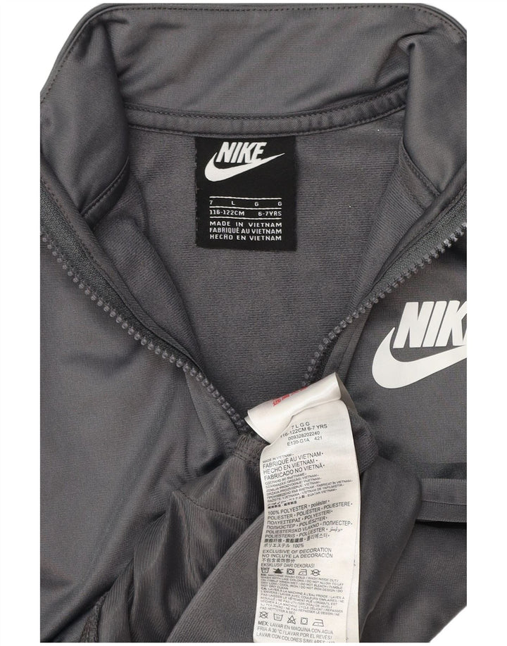 Jachetă de trening pentru băieți Nike 6-7 ani, mare, gri, poliester