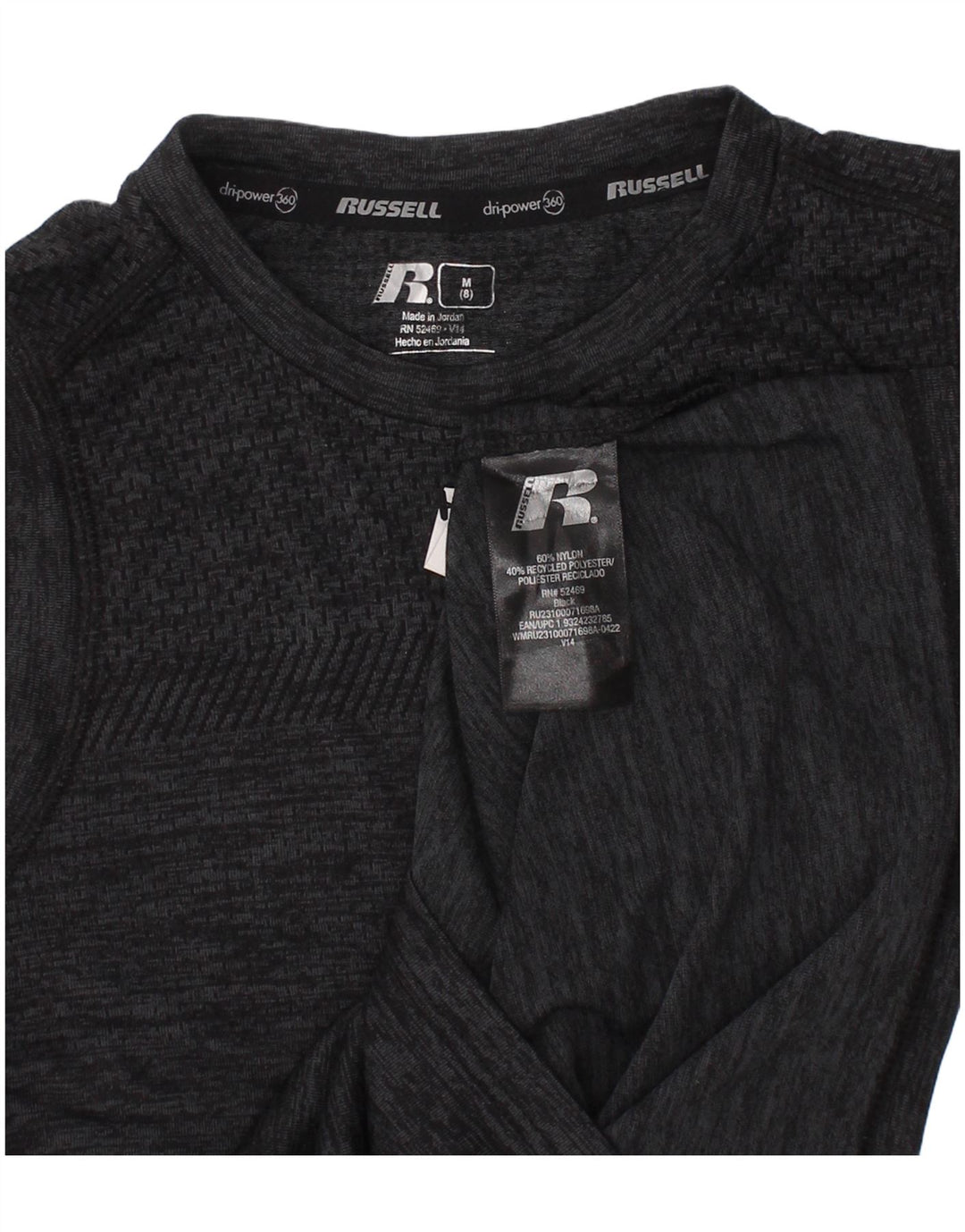 RUSSELL ATHLETIC Băieți Dri-Power Vest Top 7-8 ani Mediu Gri Pete