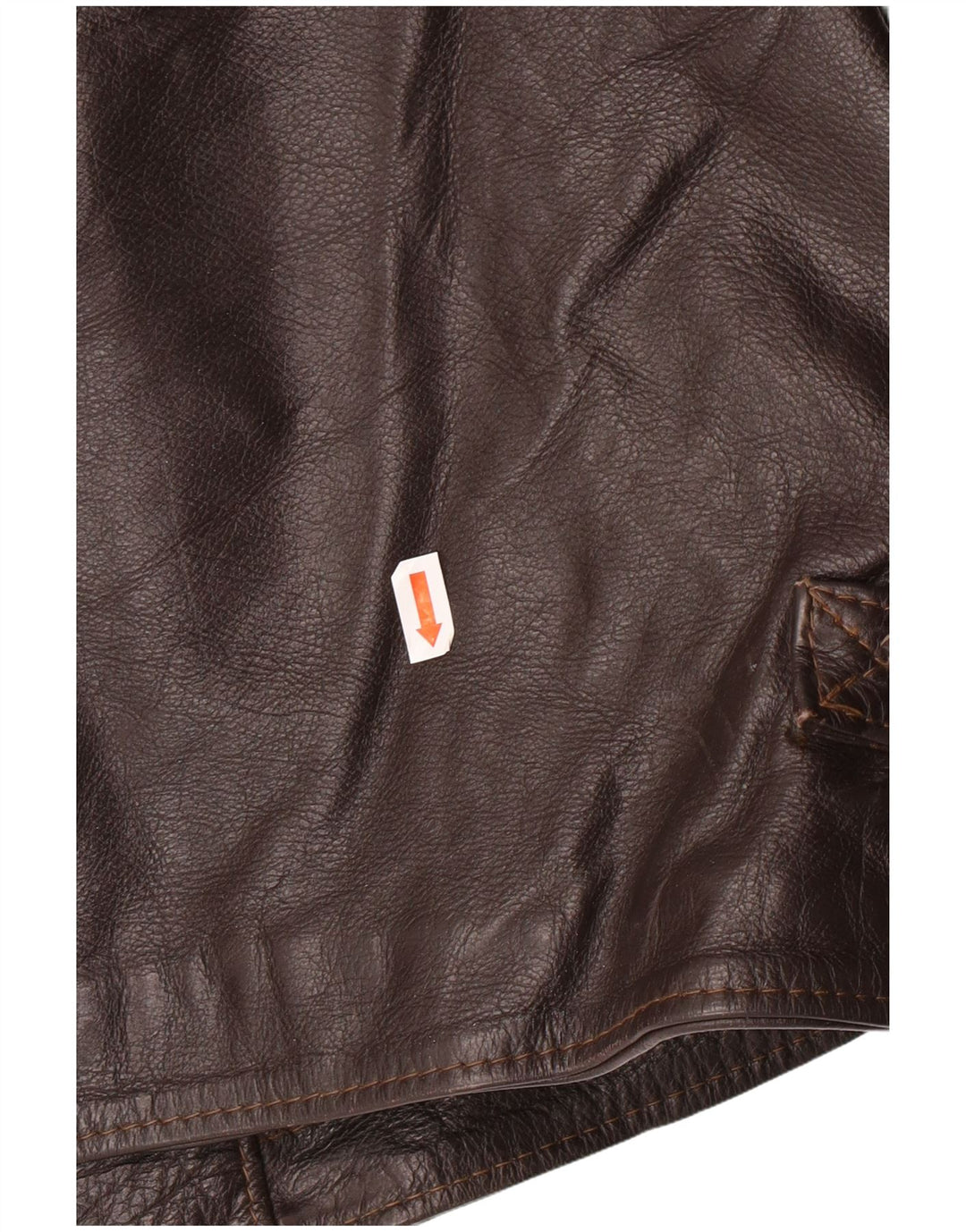 Jachetă de piele pentru bărbați VINTAGE UK 42 XL din piele maro