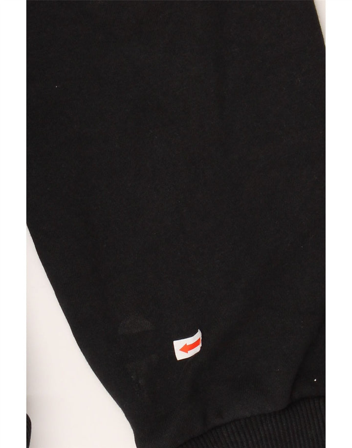 Pulover NIKE pentru bărbați, cu fermoar, bumbac mare, negru