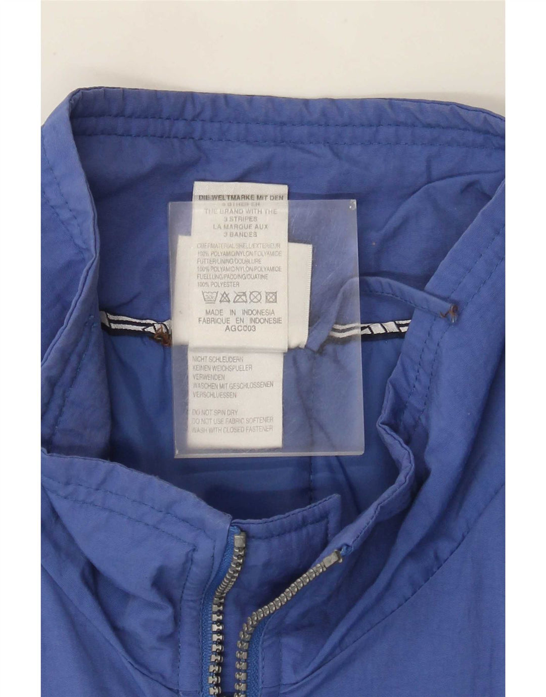 Jachetă de vânt pentru bărbați Adidas UK 42/44 Poliester albastru mare