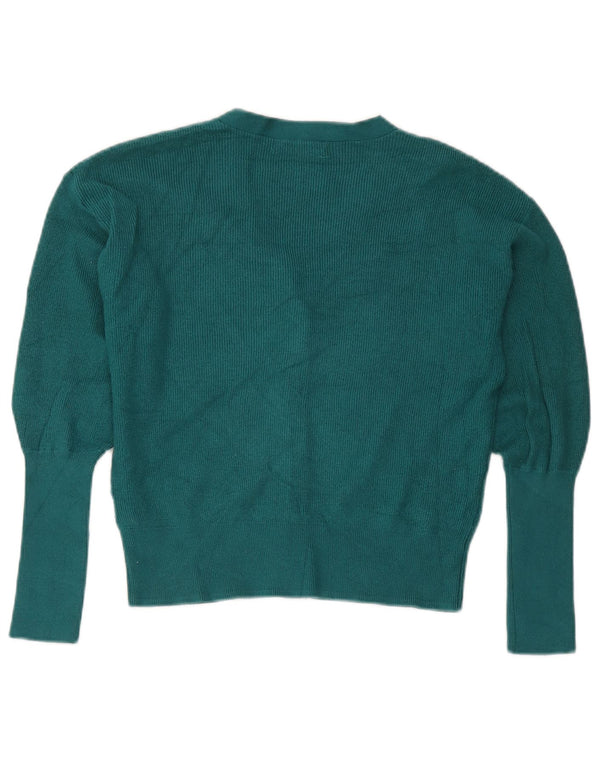Pulover cardigan pentru femei Marks & Spencer loose fit UK 6 XS Green Viscose