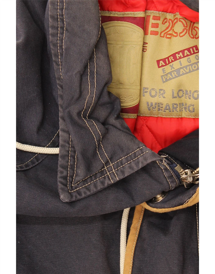 Jachetă vintage pentru bărbați UK 44 2XL bleumarin