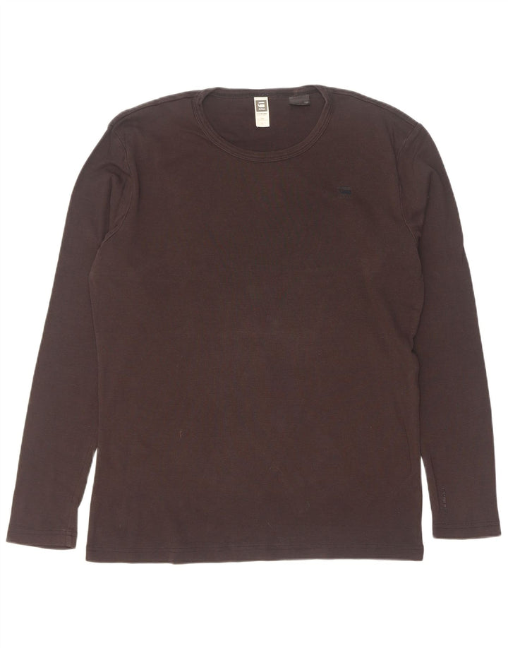 G-Star Top pentru bărbați cu mânecă lungă XL, bumbac negru