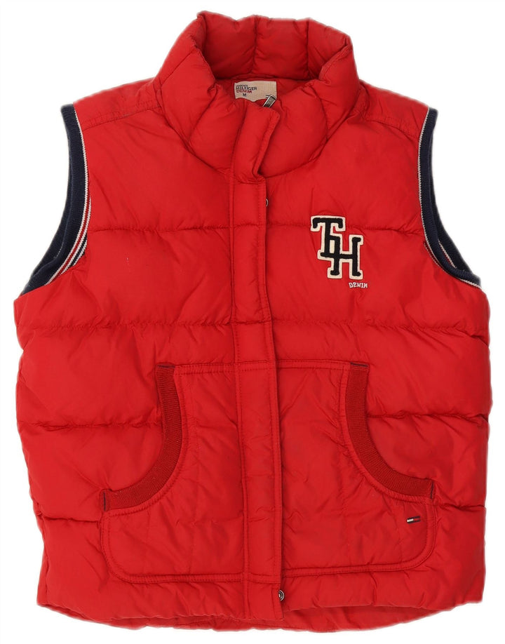 TOMMY HILFIGER Boys Padded Gilet 13-14 Years Medium  Red Polyester