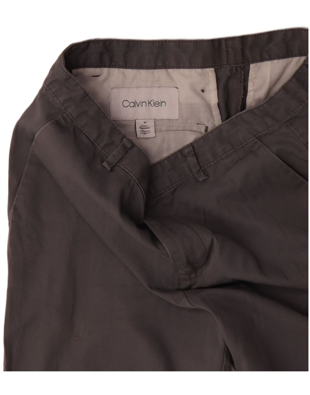 Pantaloni scurți chino pentru bărbați CALVIN KLEIN W30 bumbac gri mediu