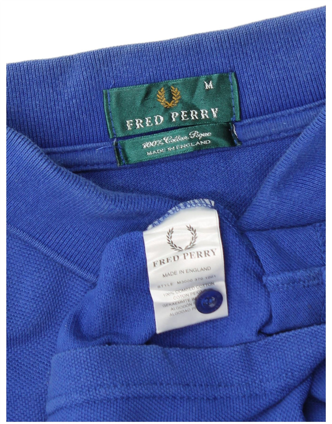 Tricou polo FRED PERRY pentru bărbați, bumbac albastru mediu